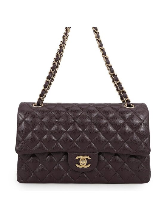 Chanel Handbags - Chanel Chain Shoulder Bag Quilted 25 CC Logo Caviar Leather Double
